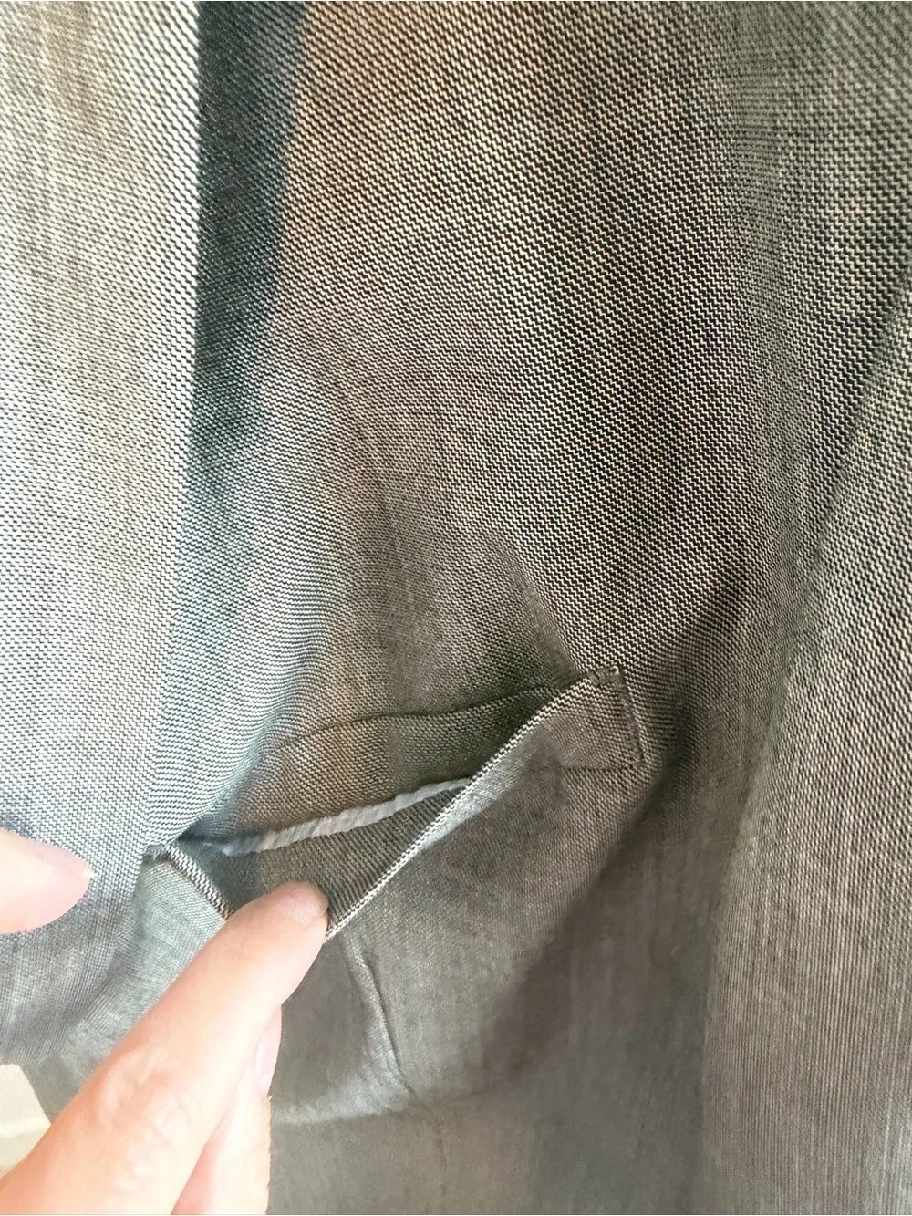 Banana Republic Light Gray Wool Sport Coat Blazer 44R Tailored Fit